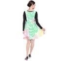 Tropical T- Shirt Tropical Leaves T- Shirt Plunge Pinafore Dress View2