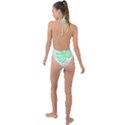 Tropical T- Shirt Tropical Leaves T- Shirt Backless Halter One Piece Swimsuit View2