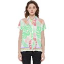 Tropical T- Shirt Tropical Leaves T- Shirt Short Sleeve Pocket Shirt View1