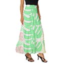 Tropical T- Shirt Tropical Leaves T- Shirt Tiered Ruffle Maxi Skirt View3