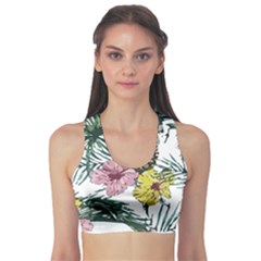 Tropical T- Shirt Tropical Magnificent Flower T- Shirt Sports Bra by maxcute