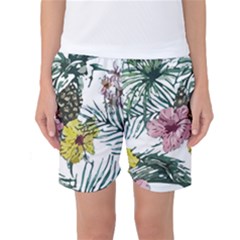 Tropical T- Shirt Tropical Magnificent Flower T- Shirt Women s Basketball Shorts by maxcute