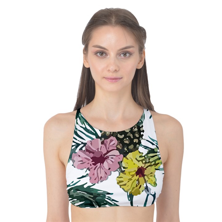 Tropical T- Shirt Tropical Magnificent Flower T- Shirt Tank Bikini Top