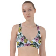 Tropical T- Shirt Tropical Magnificent Flower T- Shirt Sweetheart Sports Bra by maxcute