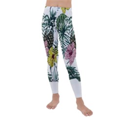 Tropical T- Shirt Tropical Magnificent Flower T- Shirt Kids  Lightweight Velour Leggings by maxcute