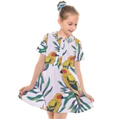 Tropical T- Shirt Tropical Magnificent Inforested T- Shirt Kids  Short Sleeve Shirt Dress by maxcute