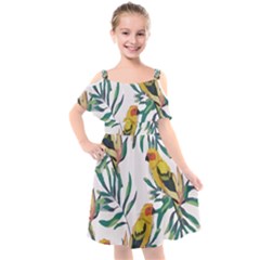 Tropical T- Shirt Tropical Magnificent Inforested T- Shirt Kids  Cut Out Shoulders Chiffon Dress by maxcute