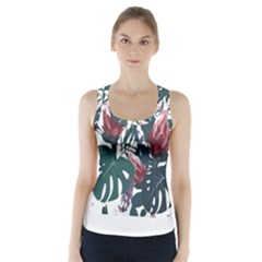 Tropical T- Shirt Tropical Magnificent Tiger T- Shirt Racer Back Sports Top by maxcute