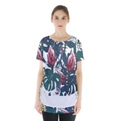 Tropical T- Shirt Tropical Magnificent Tiger T- Shirt Skirt Hem Sports Top by maxcute