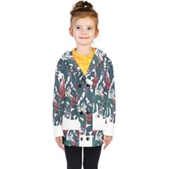 Tropical T- Shirt Tropical Magnificent Tiger T- Shirt Kids  Double Breasted Button Coat by maxcute