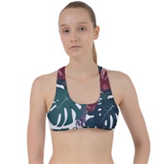 Tropical T- Shirt Tropical Magnificent Tiger T- Shirt Criss Cross Racerback Sports Bra by maxcute