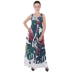 Tropical T- Shirt Tropical Magnificent Tiger T- Shirt Empire Waist Velour Maxi Dress by maxcute