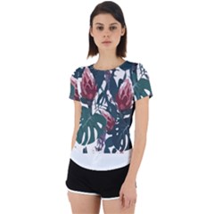 Tropical T- Shirt Tropical Magnificent Tiger T- Shirt Back Cut Out Sport Tee by maxcute