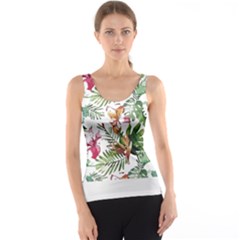 Tropical T- Shirt Tropical Majestic Floral T- Shirt Tank Top by maxcute