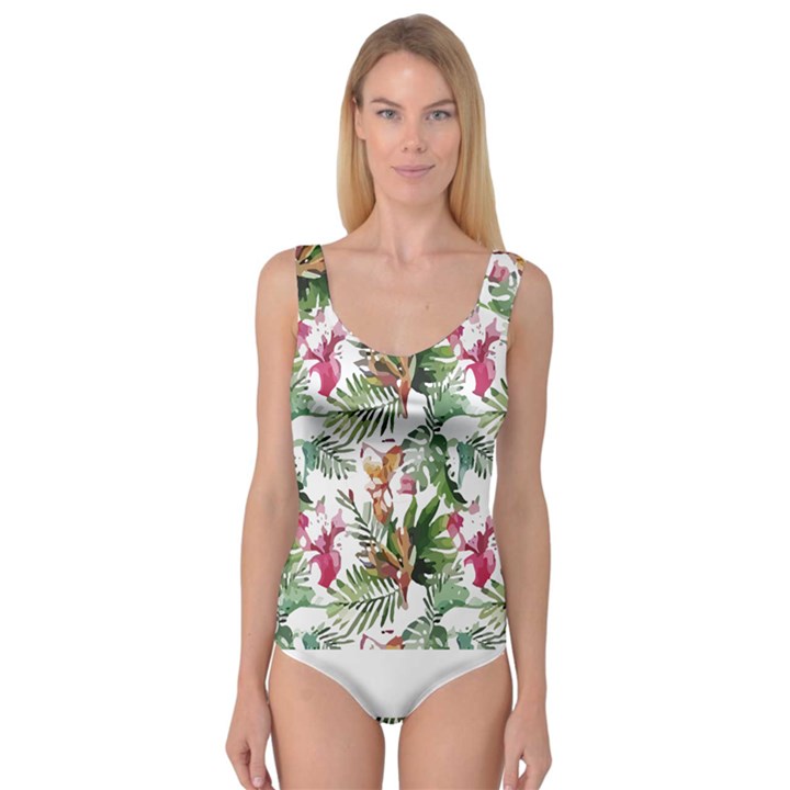 Tropical T- Shirt Tropical Majestic Floral T- Shirt Princess Tank Leotard 