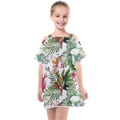 Tropical T- Shirt Tropical Majestic Floral T- Shirt Kids  One Piece Chiffon Dress by maxcute