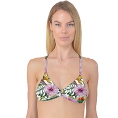 Tropical T- Shirt Tropical Modern Summer T- Shirt Reversible Tri Bikini Top by maxcute