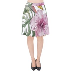 Tropical T- Shirt Tropical Modern Summer T- Shirt Velvet High Waist Skirt by maxcute