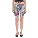 Tropical T- Shirt Tropical Pattern Antler T- Shirt Yoga Cropped Leggings View1