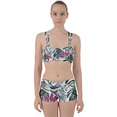 Tropical T- Shirt Tropical Pattern Antler T- Shirt Perfect Fit Gym Set by maxcute