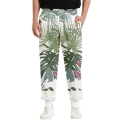 Tropical T- Shirt Tropical Pattern Antler T- Shirt Men s Elastic Waist Pants by maxcute