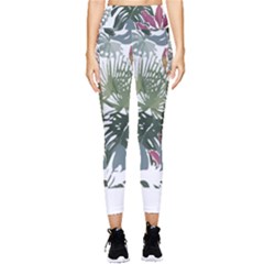 Tropical T- Shirt Tropical Pattern Antler T- Shirt Pocket Leggings  by maxcute