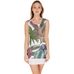 Tropical T- Shirt Tropical Pattern Chupa Flowers T- Shirt Bodycon Dress by maxcute