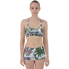 Tropical T- Shirt Tropical Pattern Chupa Flowers T- Shirt Perfect Fit Gym Set by maxcute