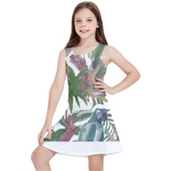 Tropical T- Shirt Tropical Pattern Chupa Flowers T- Shirt Kids  Lightweight Sleeveless Dress by maxcute