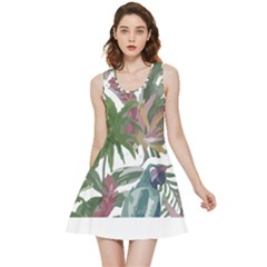 Tropical T- Shirt Tropical Pattern Chupa Flowers T- Shirt Inside Out Reversible Sleeveless Dress by maxcute