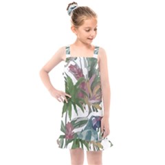 Tropical T- Shirt Tropical Pattern Chupa Flowers T- Shirt Kids  Overall Dress by maxcute