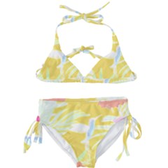 Tropical T- Shirt Tropical Pattern Feminiflorative T- Shirt Kids  Classic Bikini Set by maxcute