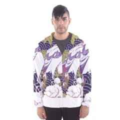 Tropical T- Shirt Tropical Pattern Floriculture T- Shirt Men s Hooded Windbreaker