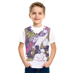 Tropical T- Shirt Tropical Pattern Floriculture T- Shirt Kids  Basketball Tank Top