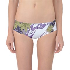 Tropical T- Shirt Tropical Pattern Floriculture T- Shirt Classic Bikini Bottoms