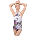 Tropical T- Shirt Tropical Pattern Floriculture T- Shirt Cross Front Low Back Swimsuit View1