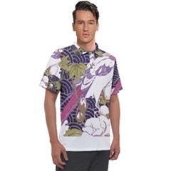 Tropical T- Shirt Tropical Pattern Floriculture T- Shirt Men s Polo Tee