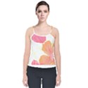 Tropical T- Shirt Tropical Pattern Floridense T- Shirt Velvet Spaghetti Strap Top View1