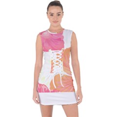 Tropical T- Shirt Tropical Pattern Floridense T- Shirt Lace Up Front Bodycon Dress by maxcute