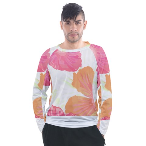 Tropical T- Shirt Tropical Pattern Floridense T- Shirt Men s Long Sleeve Raglan Tee by maxcute