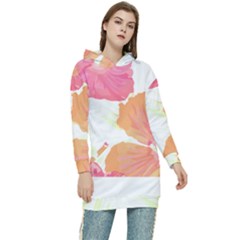 Tropical T- Shirt Tropical Pattern Floridense T- Shirt Women s Long Oversized Pullover Hoodie by maxcute