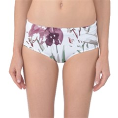 Tropical T- Shirt Tropical Pattern Hawaii T- Shirt Mid-waist Bikini Bottoms by maxcute