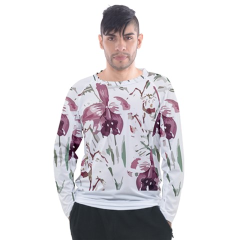 Tropical T- Shirt Tropical Pattern Hawaii T- Shirt Men s Long Sleeve Raglan Tee by maxcute