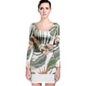 Tropical T- Shirt Tropical Pattern Quiniflore T- Shirt Long Sleeve Velvet Bodycon Dress View1