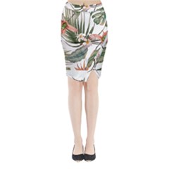 Tropical T- Shirt Tropical Pattern Quiniflore T- Shirt Midi Wrap Pencil Skirt by maxcute