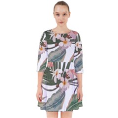 Tropical T- Shirt Tropical Pattern Quiniflore T- Shirt Smock Dress by maxcute