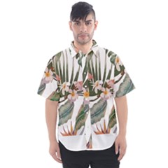 Tropical T- Shirt Tropical Pattern Quiniflore T- Shirt Men s Short Sleeve Shirt