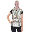 Tropical T- Shirt Tropical Pattern Quiniflore T- Shirt Women s Button Up Vest View1