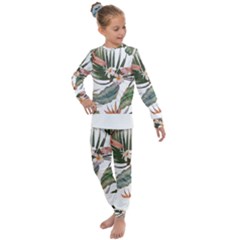 Tropical T- Shirt Tropical Pattern Quiniflore T- Shirt Kids  Long Sleeve Set  by maxcute