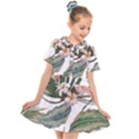 Tropical T- Shirt Tropical Pattern Quiniflore T- Shirt Kids  Short Sleeve Shirt Dress View1